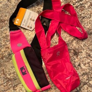Bundle! Hydro flask bottle carrier and NWT waist belt